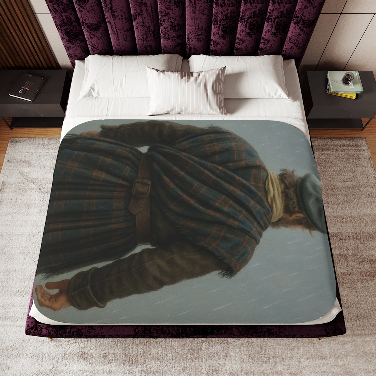 Outlander Highlander Tartan Blanket | Outlander Inspired Scottish Throw | Cozy Celtic Home Decor | Sassenach Gift