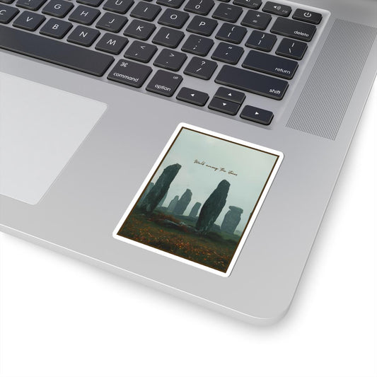 Outlander Craigh Na Dun Stickers: Scottish Romance TV Show Fan Art