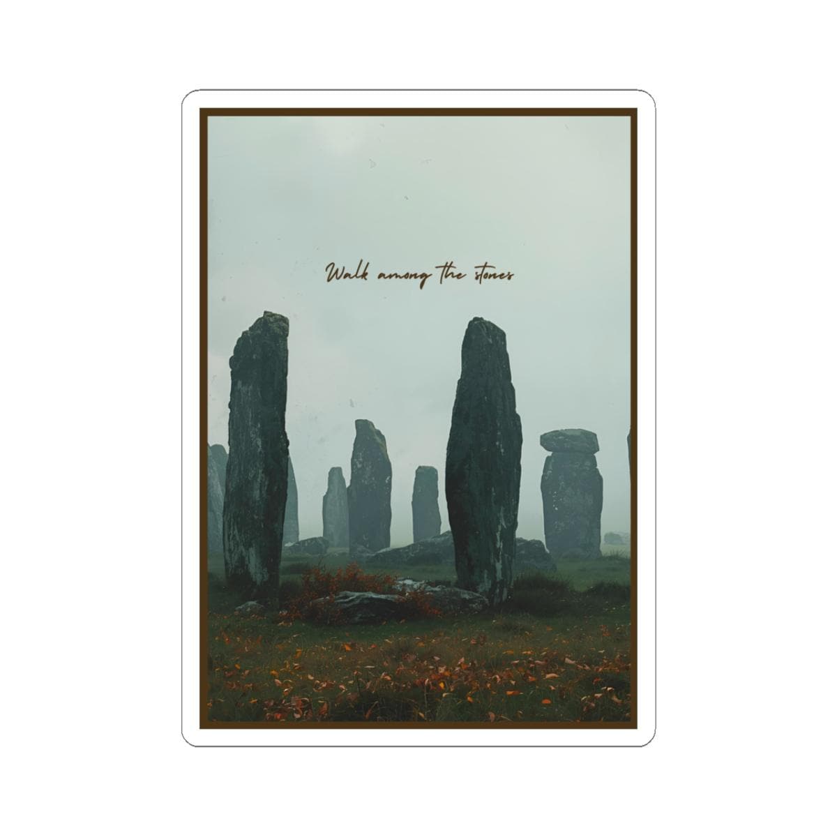Outlander Craigh Na Dun Stickers: Scottish Romance TV Show Fan Art