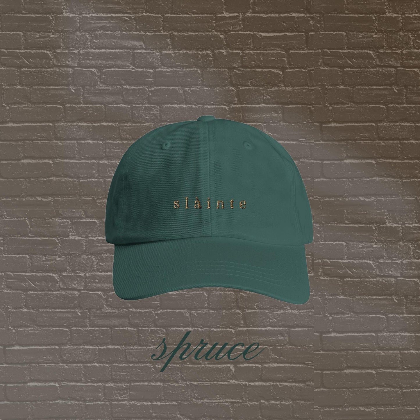 Slàinte Embroidered Hat - Scottish-inspired - Outlander Inspired Cotton Cap for Everyday Wear - Adjustable & Comfy