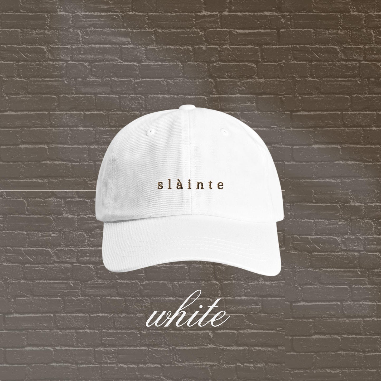 Slàinte Embroidered Hat - Scottish-inspired - Outlander Inspired Cotton Cap for Everyday Wear - Adjustable & Comfy