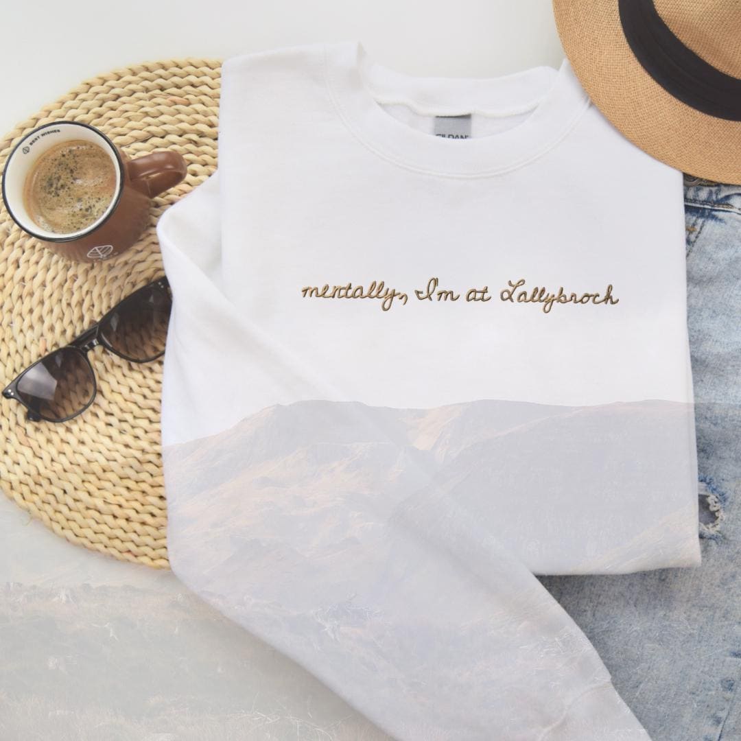 Embroidered Lallybroch Sweatshirt: Outlander Inspired Crewneck