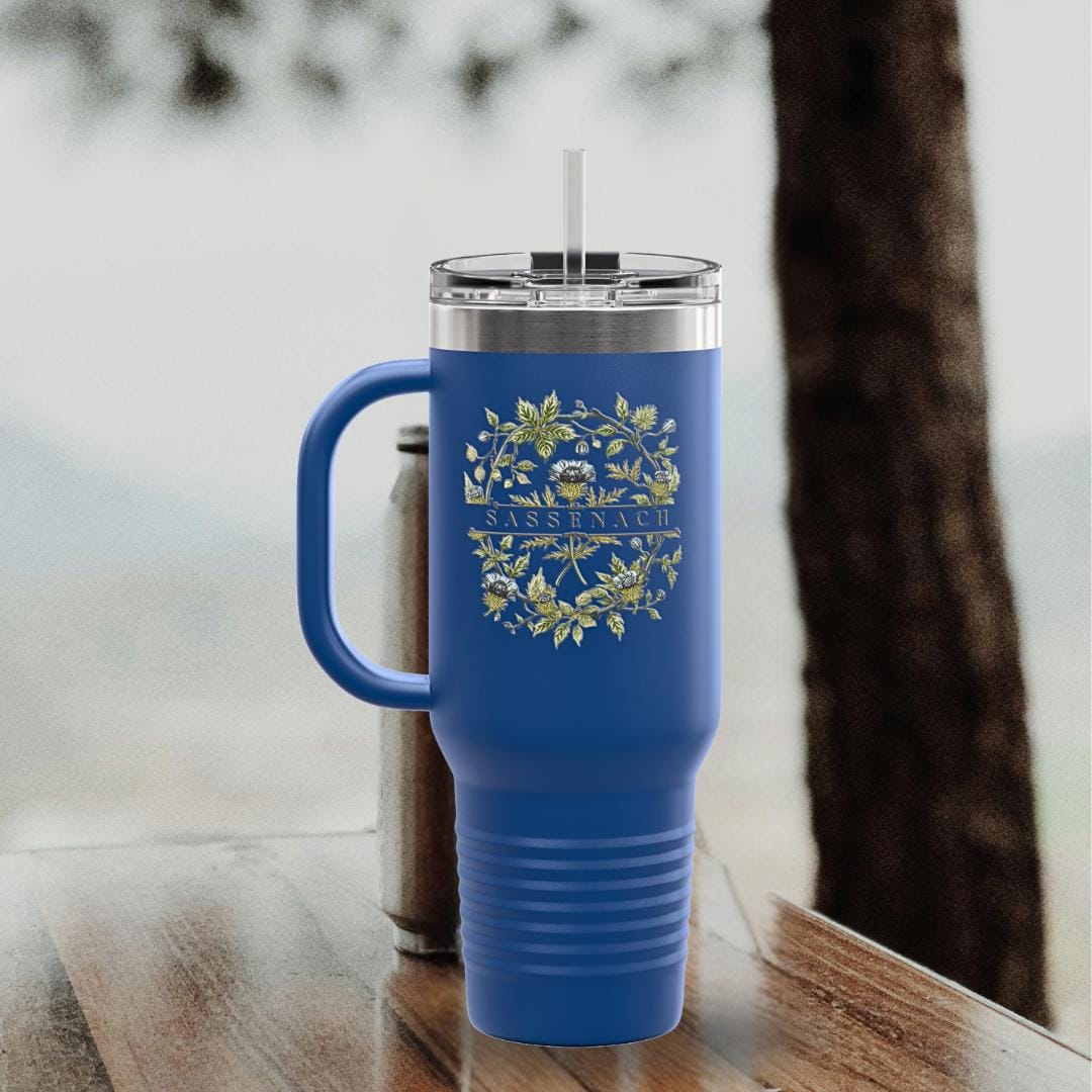 Sassenach Floral Insulated Tumbler, Scottish Highlands Mug, 40oz