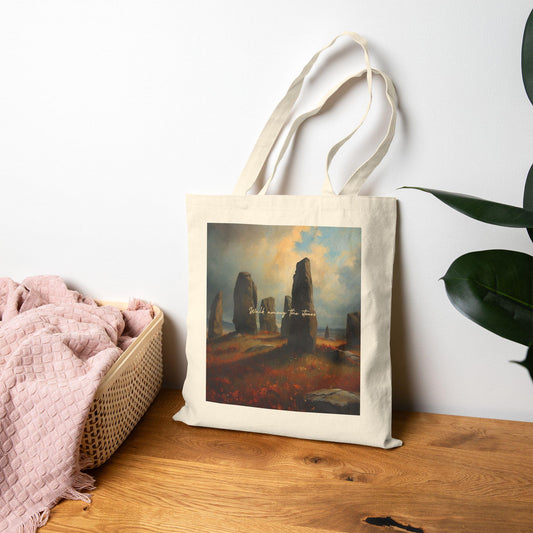 Craigh Na Dun Tote Bag: Outlander Inspired Cotton Canvas Shopping Bag