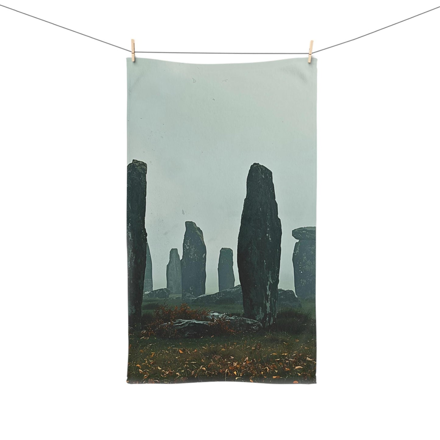 Stonehenge Hand Towel: Mystical Craigh Na Dun Decor