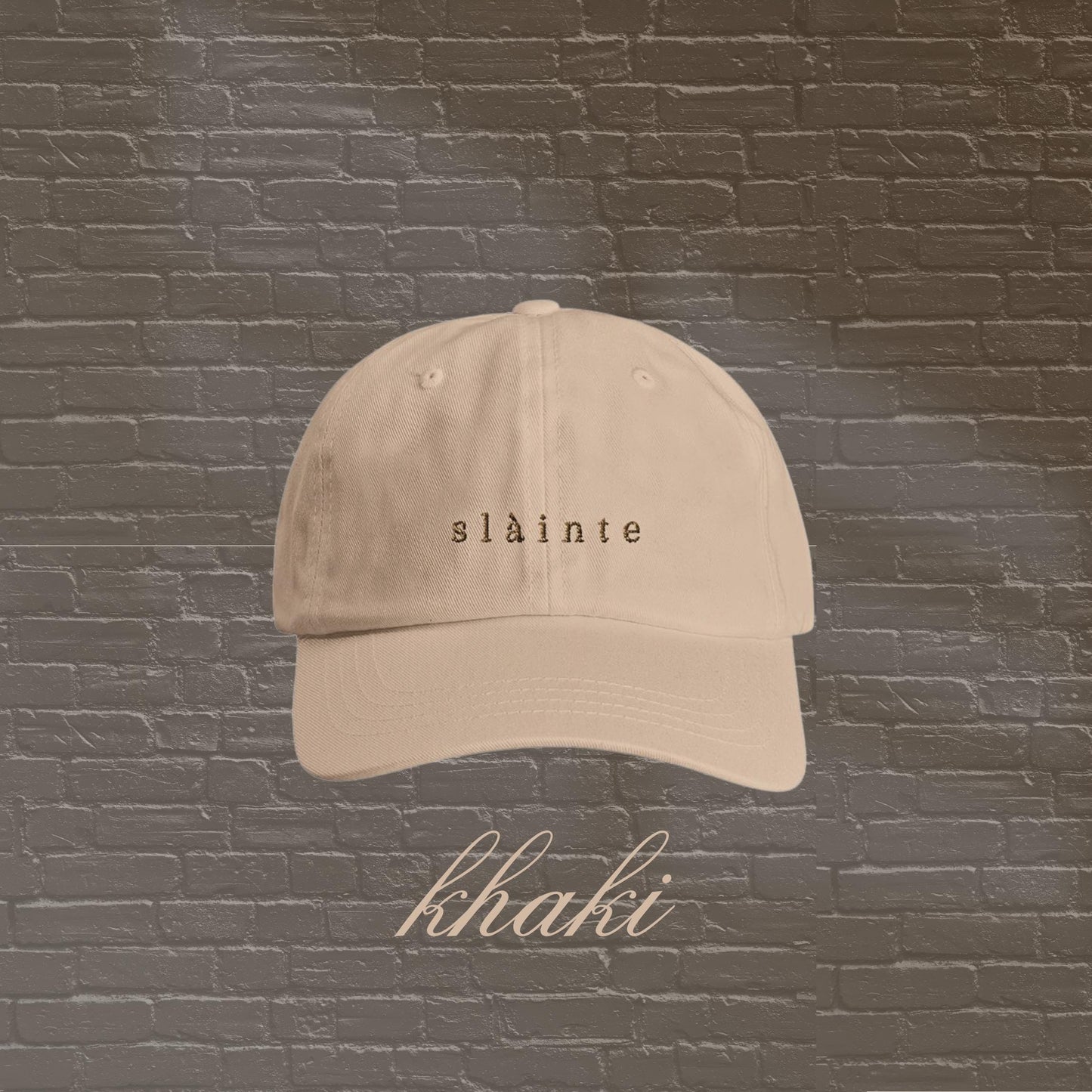 Slàinte Embroidered Hat - Scottish-inspired - Outlander Inspired Cotton Cap for Everyday Wear - Adjustable & Comfy