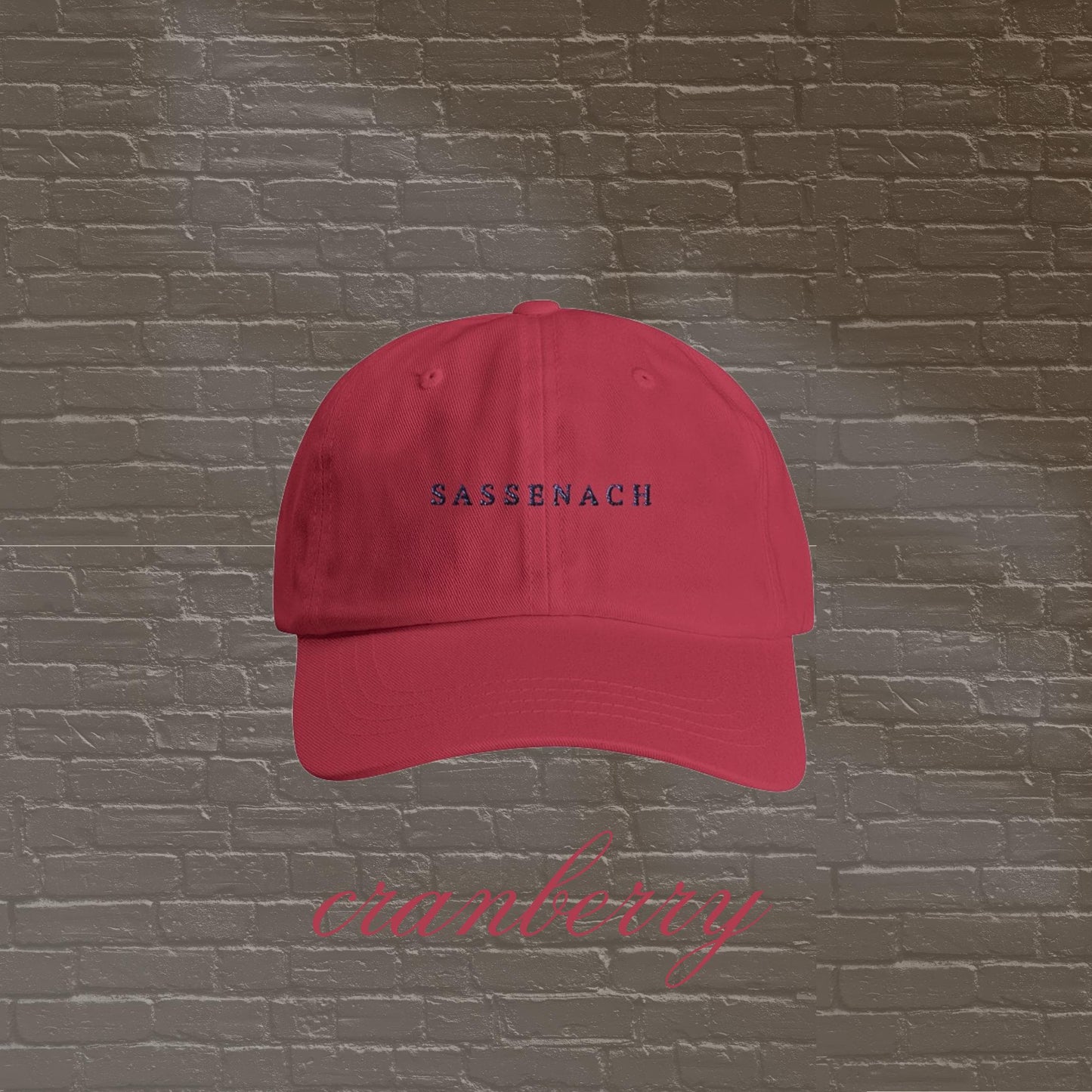 Sassenach Embroidered Hat - Outlander Inspired Cotton Cap for Everyday Wear - Adjustable & Comfy