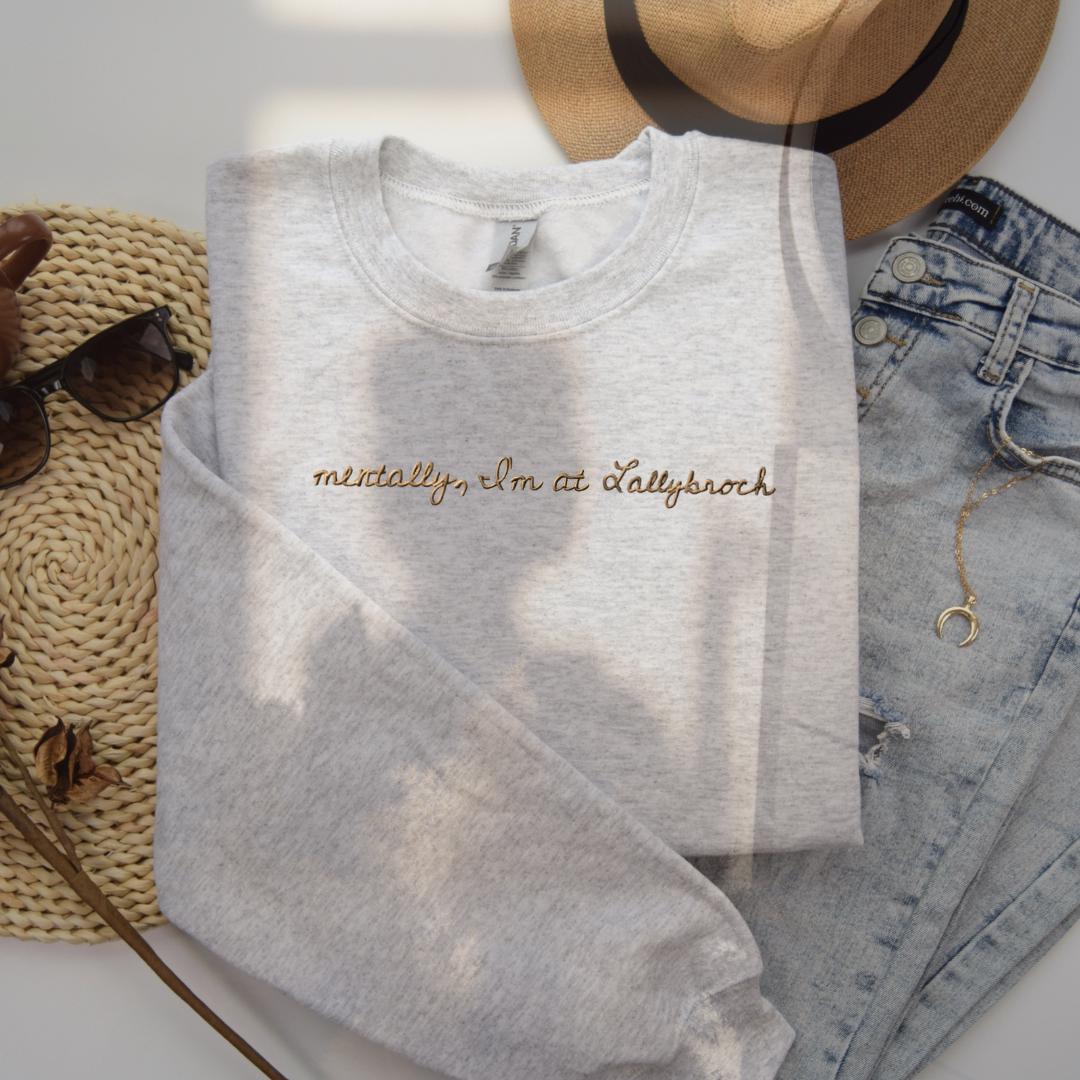 Embroidered Lallybroch Sweatshirt: Outlander Inspired Crewneck