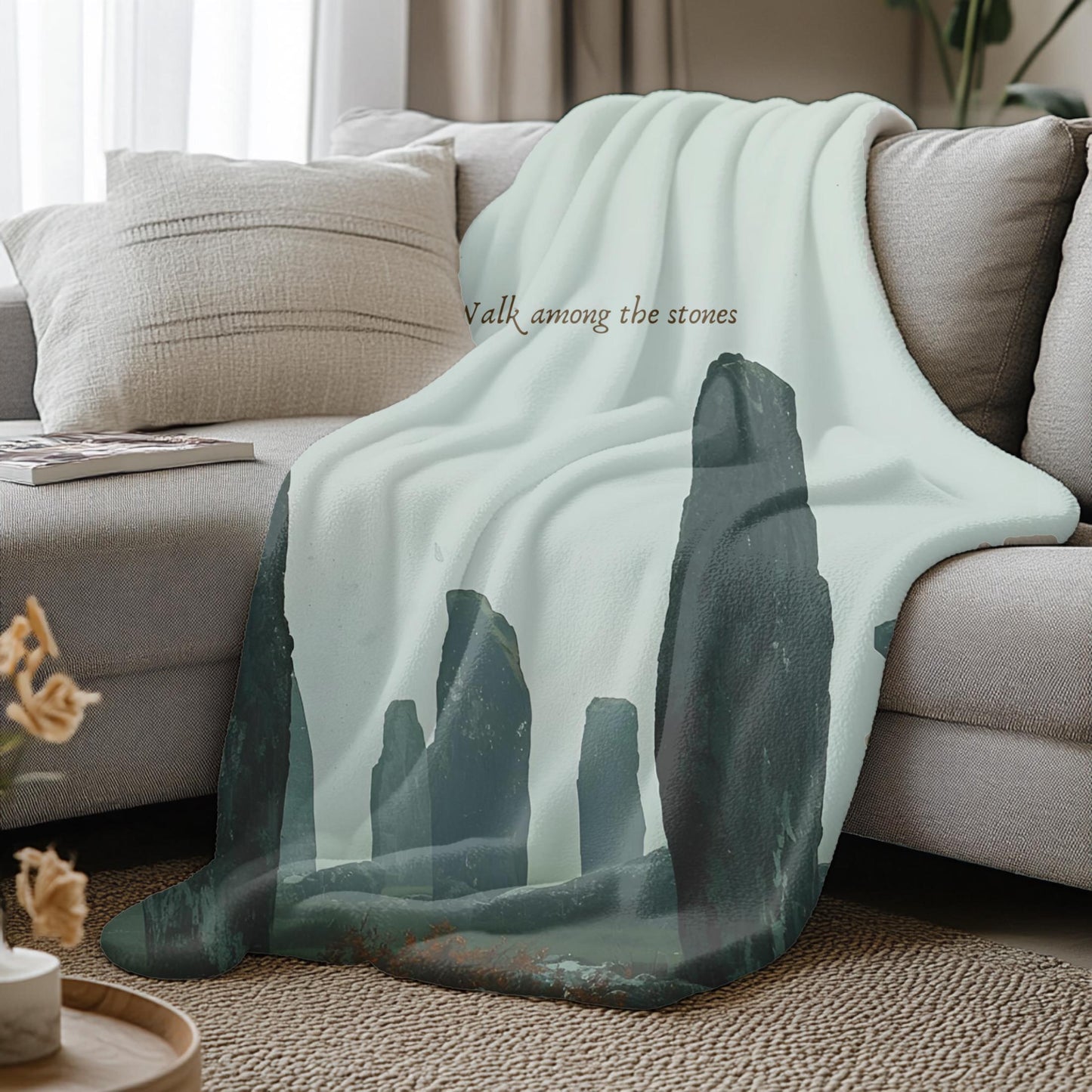 Craig Na Dun Inspired Velveteen Plush Blanket: Cozy Home Decor Throw