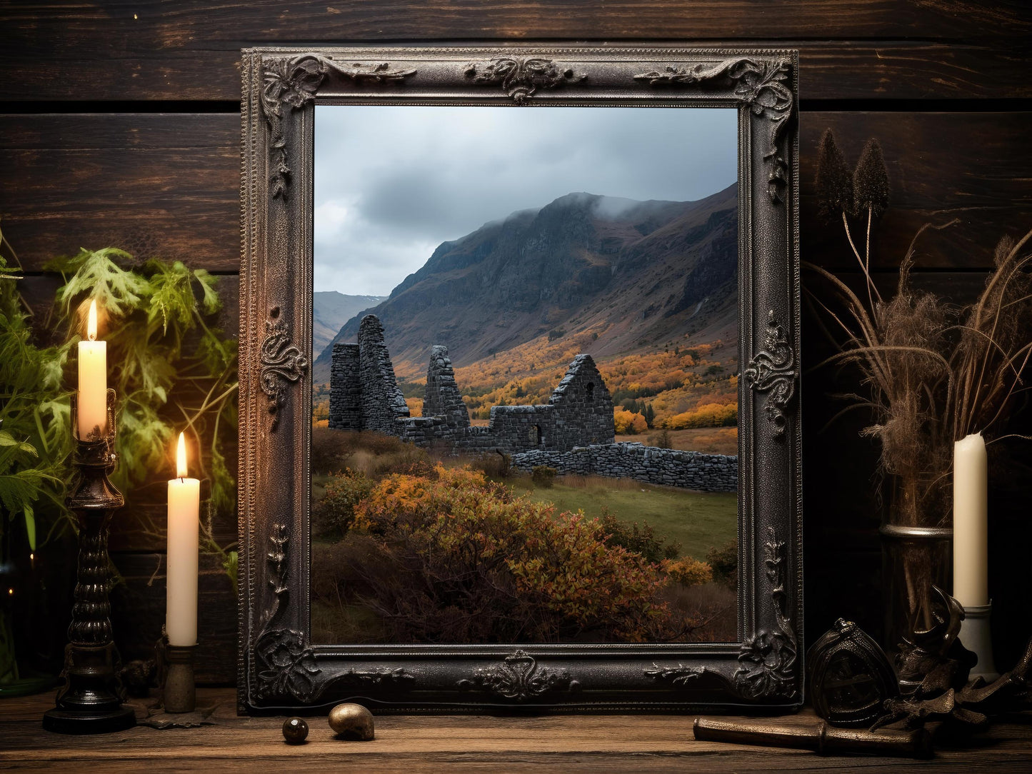 Scottish Highlands Art Print Set: Moody Fall Landscape (Digital Download)