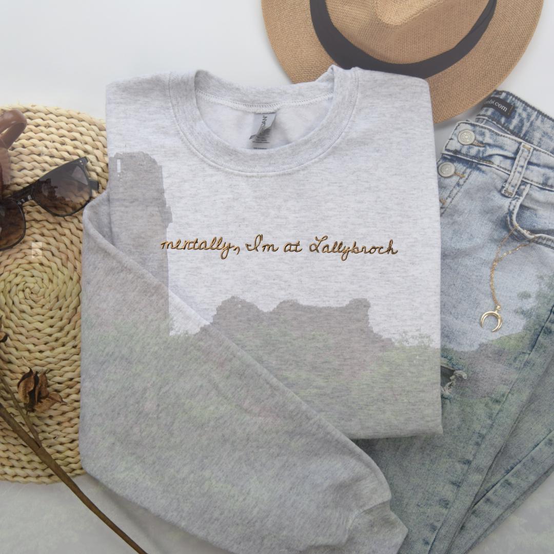 Embroidered Lallybroch Sweatshirt: Outlander Inspired Crewneck