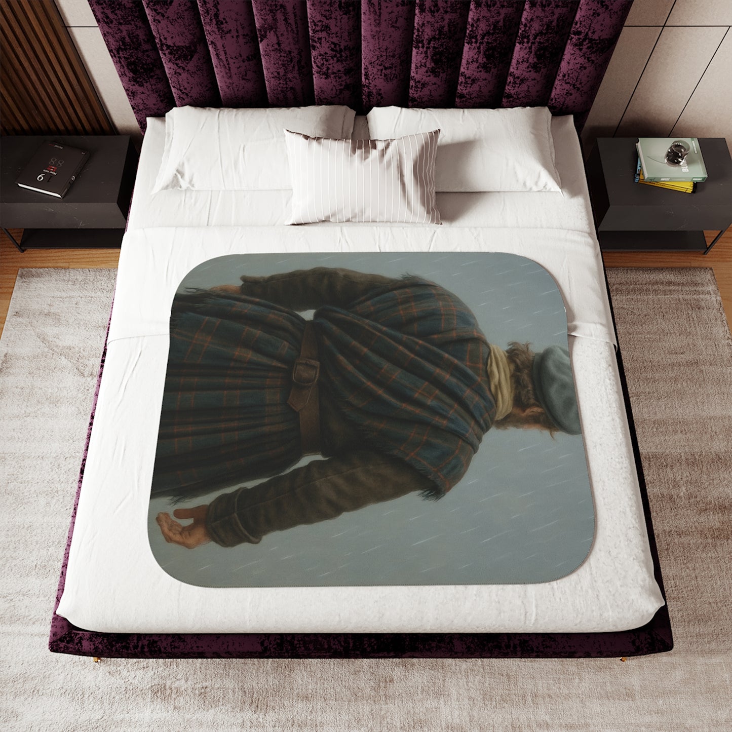 Outlander Highlander Tartan Blanket | Outlander Inspired Scottish Throw | Cozy Celtic Home Decor | Sassenach Gift