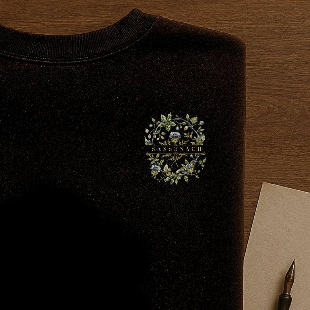 Outlander Sweatshirt | Sassenach Crewneck, Outlander Inspired | hand-painted flowers