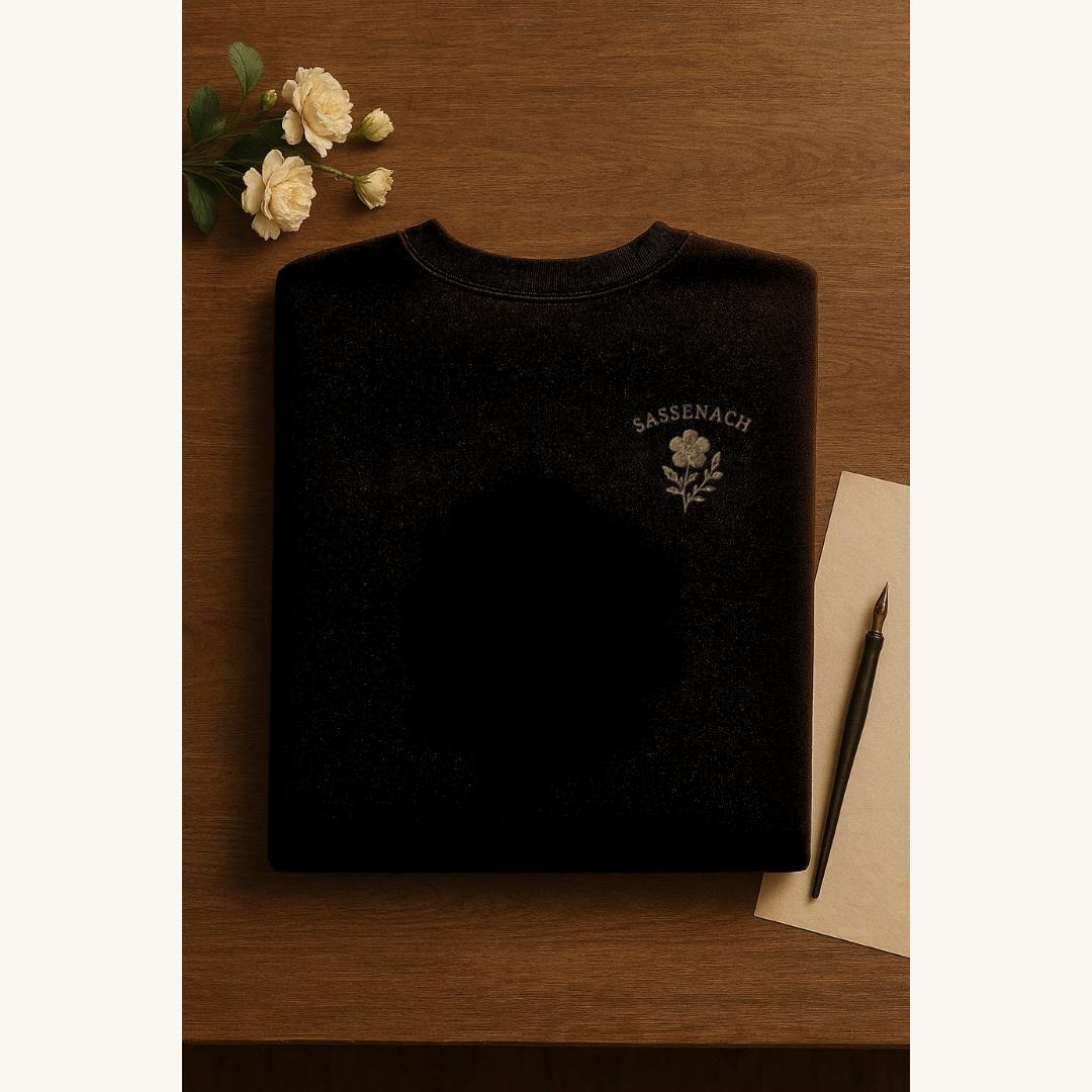 Embroidered Sassenach Sweatshirt | Outlander-Inspired Cozy Crewneck | Embroidered Outlander Jumper