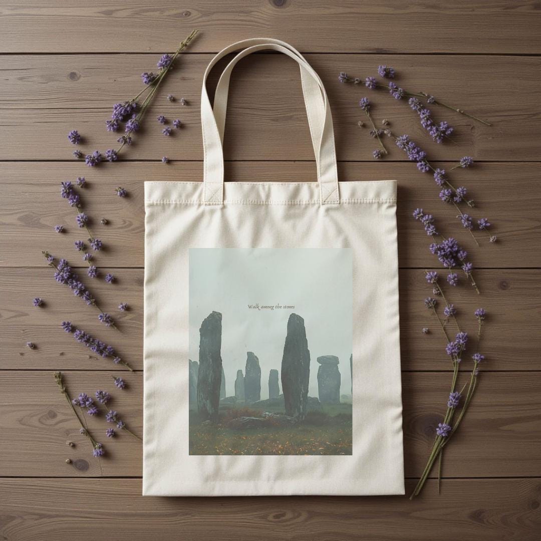 Craigh Na Dun Tote Bag: Outlander Fan Gift, Scottish Bookish Bag