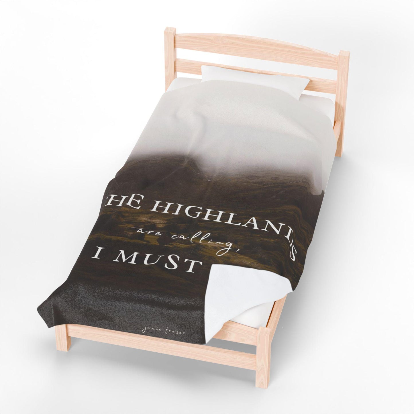 Highlands Inspired Velveteen Plush Blanket: Cozy Travel Throw