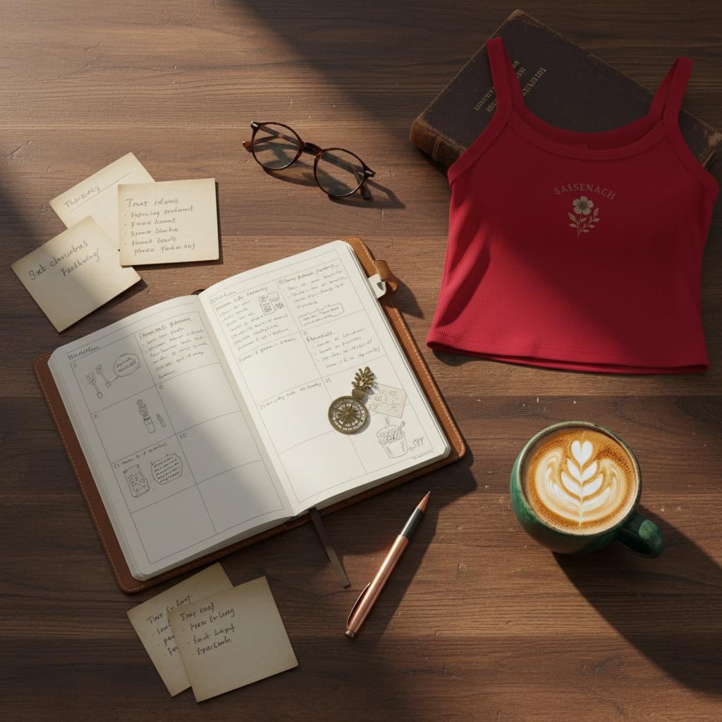 Embroidered Sassenach Ribbed Tank | Outlander Inspired