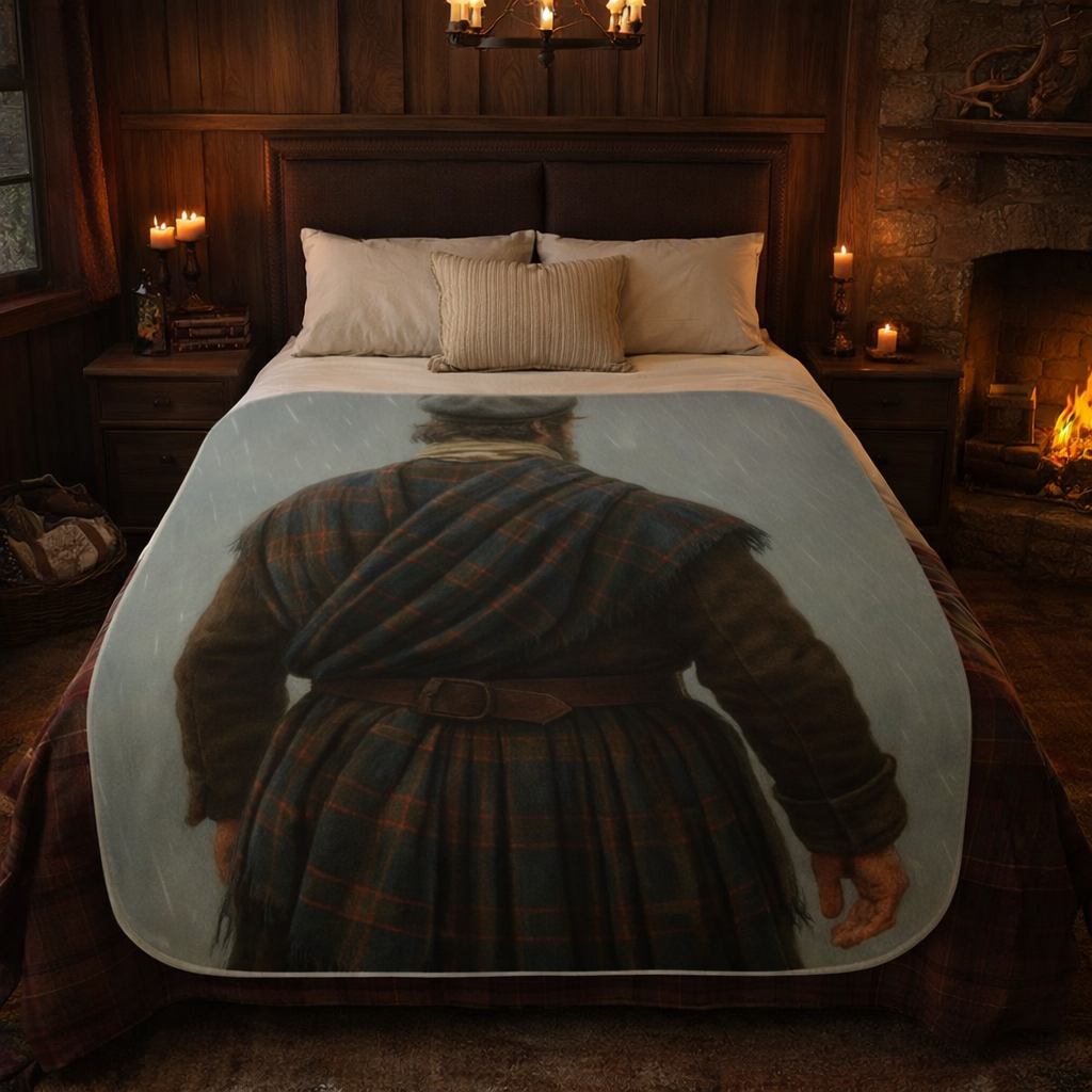 Outlander Highlander Tartan Blanket | Outlander Inspired Scottish Throw | Cozy Celtic Home Decor | Sassenach Gift