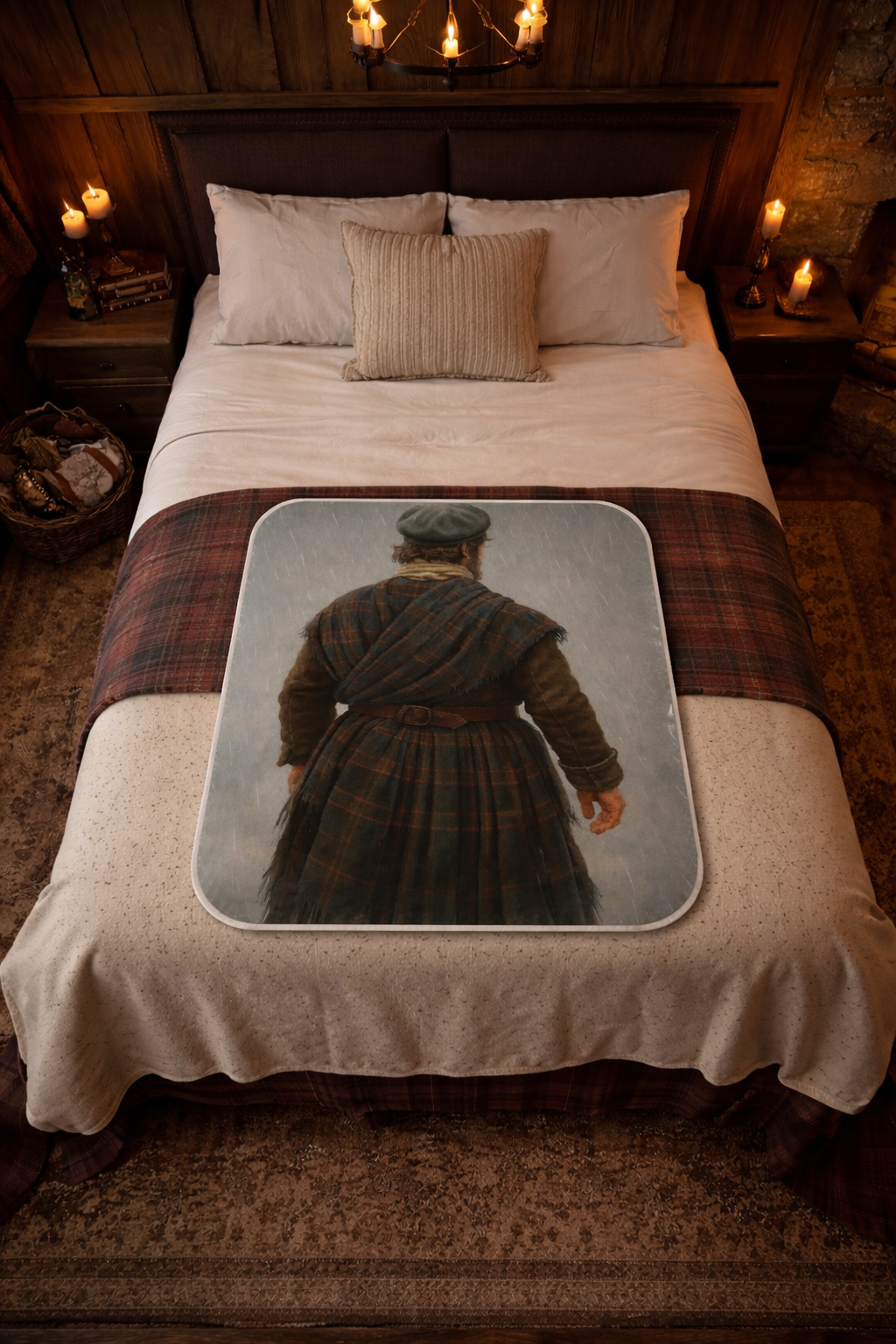 Outlander Highlander Tartan Blanket | Outlander Inspired Scottish Throw | Cozy Celtic Home Decor | Sassenach Gift