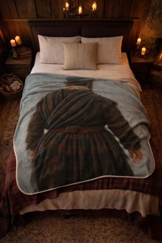 Outlander Highlander Tartan Blanket | Outlander Inspired Scottish Throw | Cozy Celtic Home Decor | Sassenach Gift