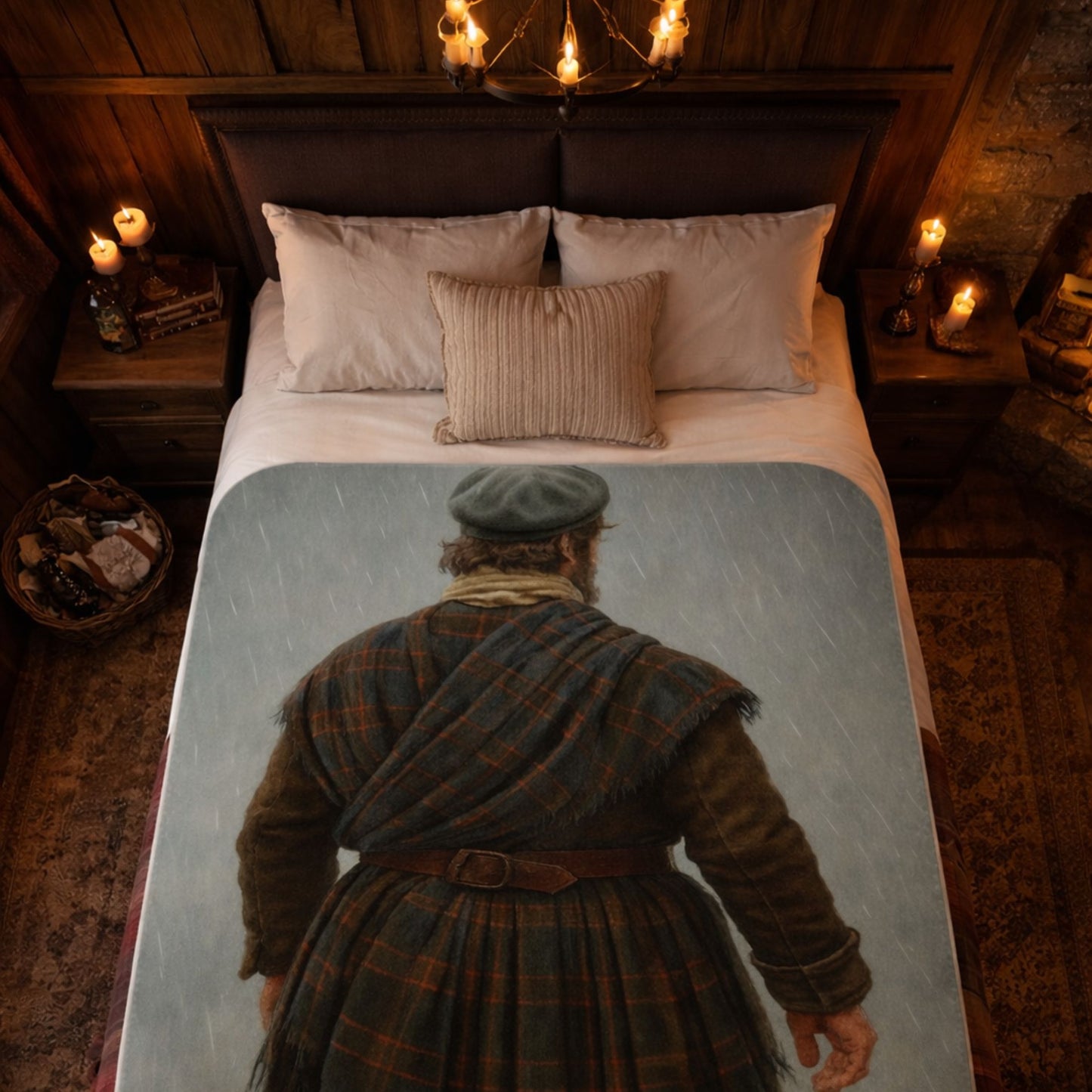 Outlander Highlander Tartan Blanket | Outlander Inspired Scottish Throw | Cozy Celtic Home Decor | Sassenach Gift