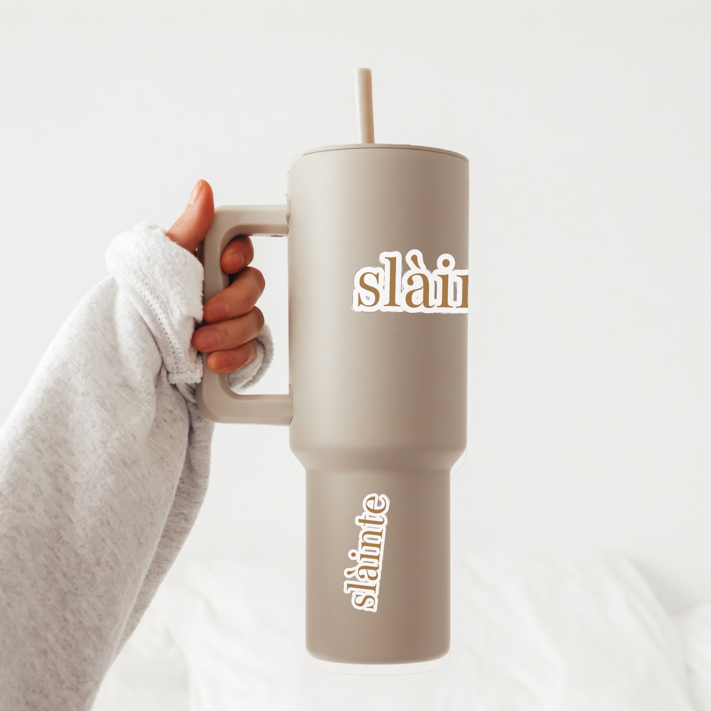 Sláinte Sticker | Gaelic Cheers Decal | Scottish Drinking Sticker | Outlander Inspired | Fun Vinyl Sticker | Laptop or Water Bottle