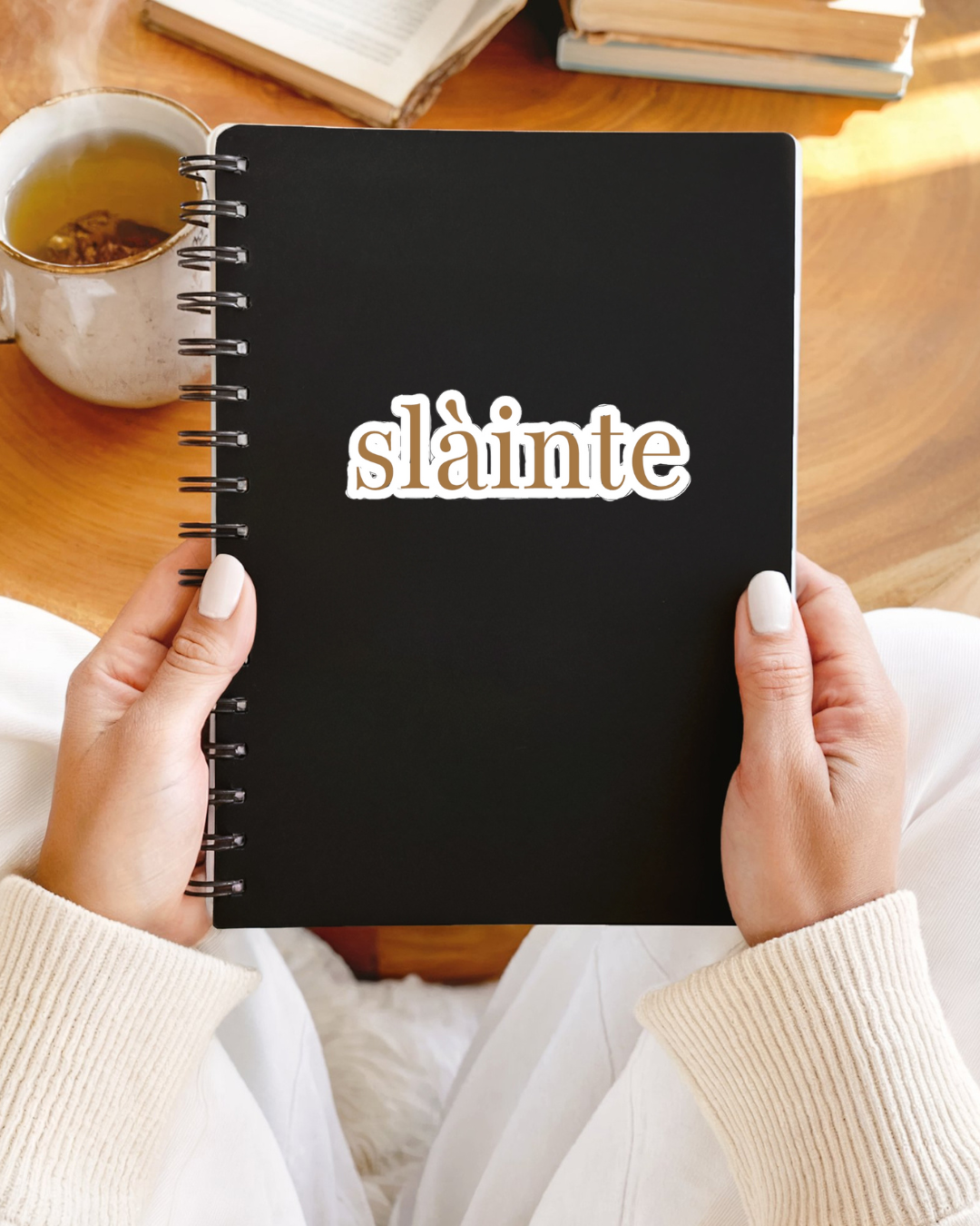 Sláinte Sticker | Gaelic Cheers Decal | Scottish Drinking Sticker | Outlander Inspired | Fun Vinyl Sticker | Laptop or Water Bottle