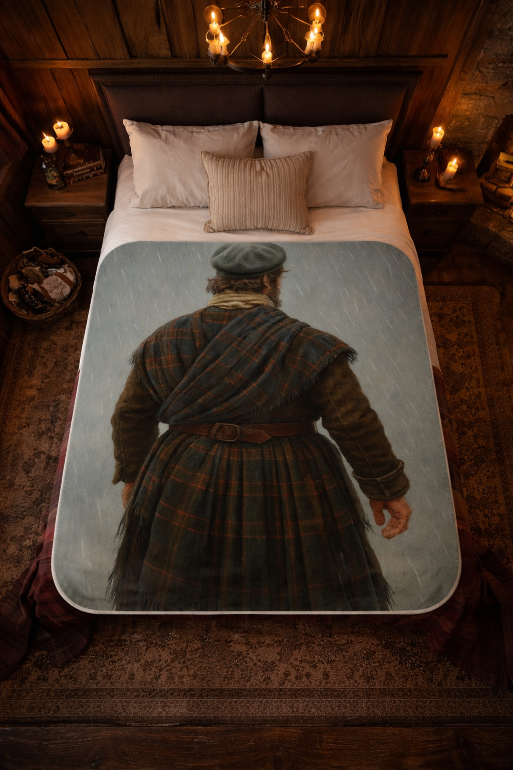 Outlander Highlander Tartan Blanket | Outlander Inspired Scottish Throw | Cozy Celtic Home Decor | Sassenach Gift