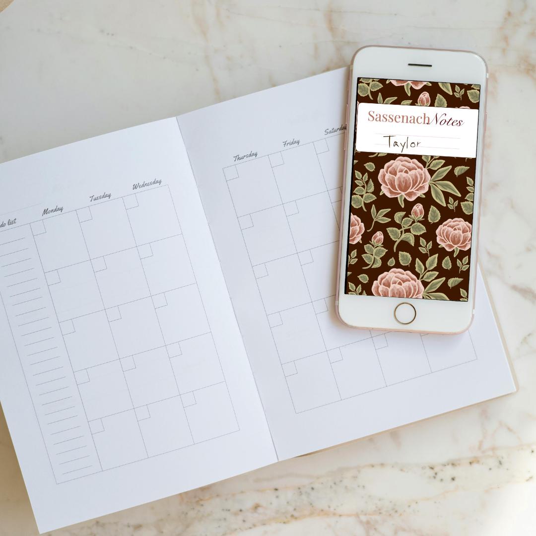 Sassenach Digital Notebook | Outlander Inspired Journal for GoodNotes, Notability, iPad | Printable Planner Pages