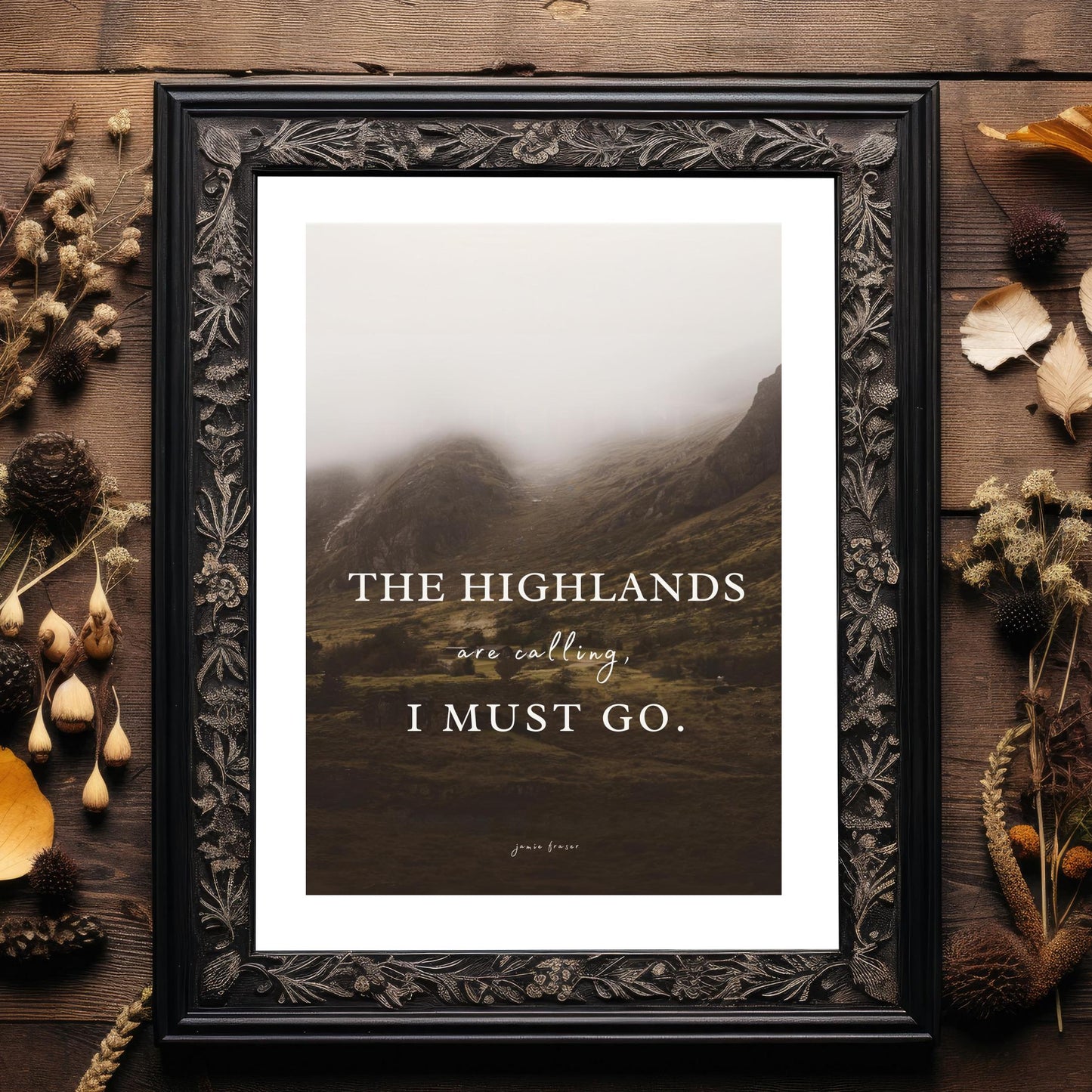 Outlander Inspired Art Print Set: Digital Download Artwork