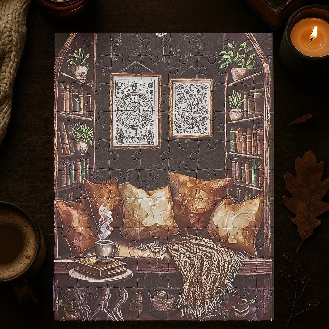 Witch's Cottage Hand Drawn Jigsaw Puzzle