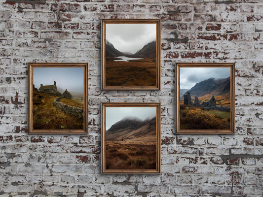 Scottish Highlands Art Print Set: Moody Fall Landscape (Digital Download)