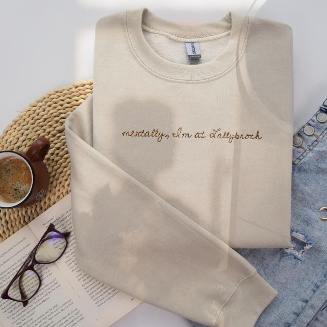 Embroidered Lallybroch Sweatshirt: Outlander Inspired Crewneck