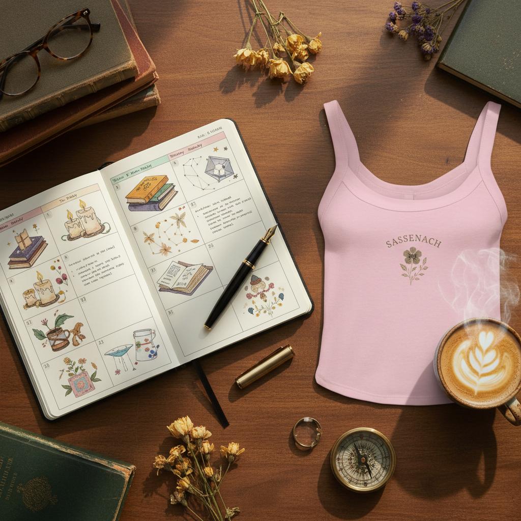 Embroidered Sassenach Ribbed Tank | Outlander Inspired