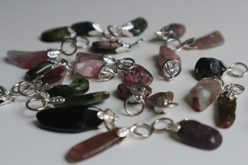 Watermelon Tourmaline Single Pendant