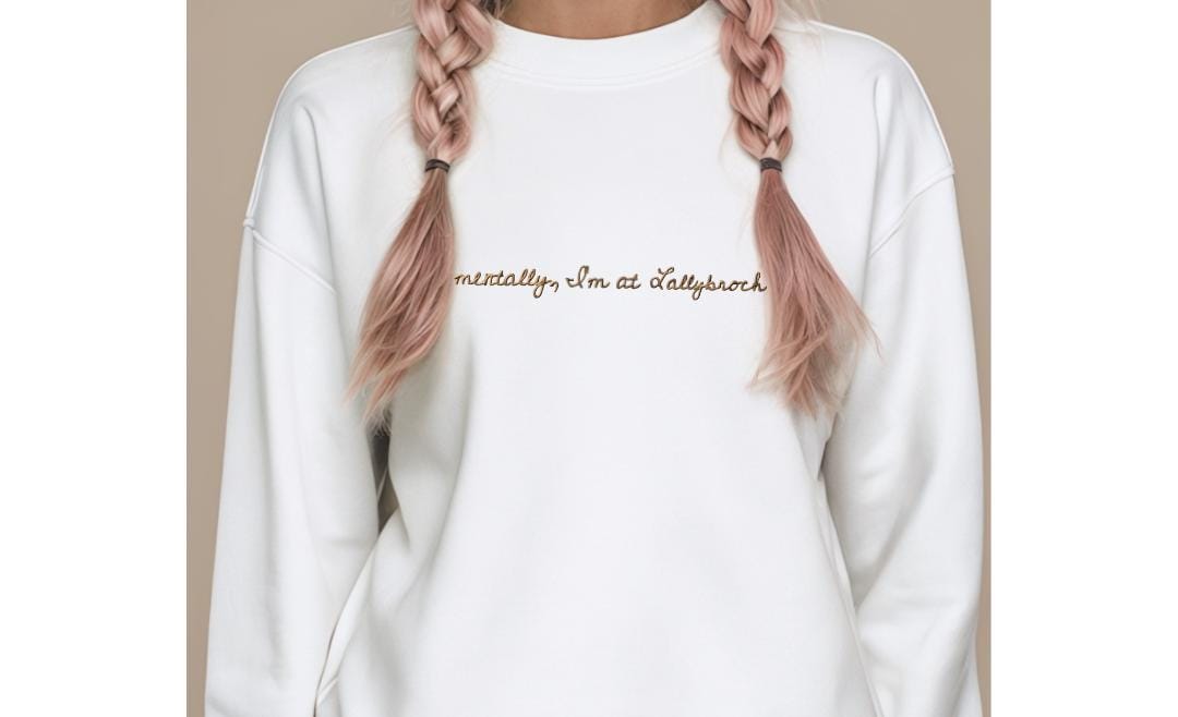 Embroidered Lallybroch Sweatshirt: Outlander Inspired Crewneck