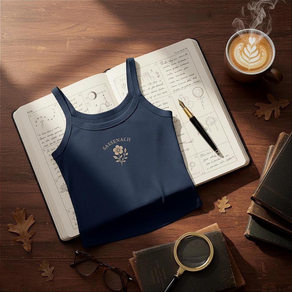 Embroidered Sassenach Ribbed Tank | Outlander Inspired