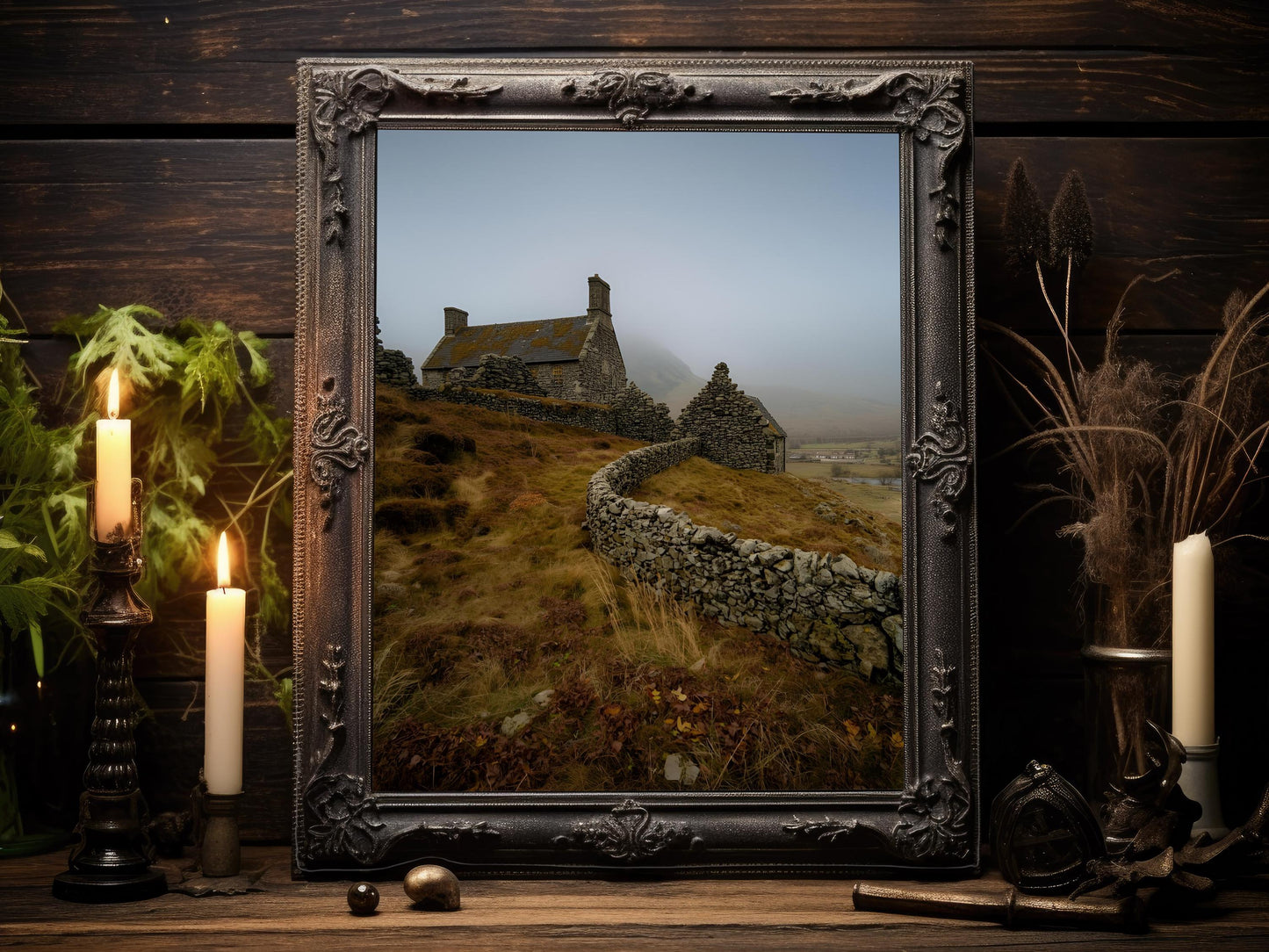 Scottish Highlands Art Print Set: Moody Fall Landscape (Digital Download)