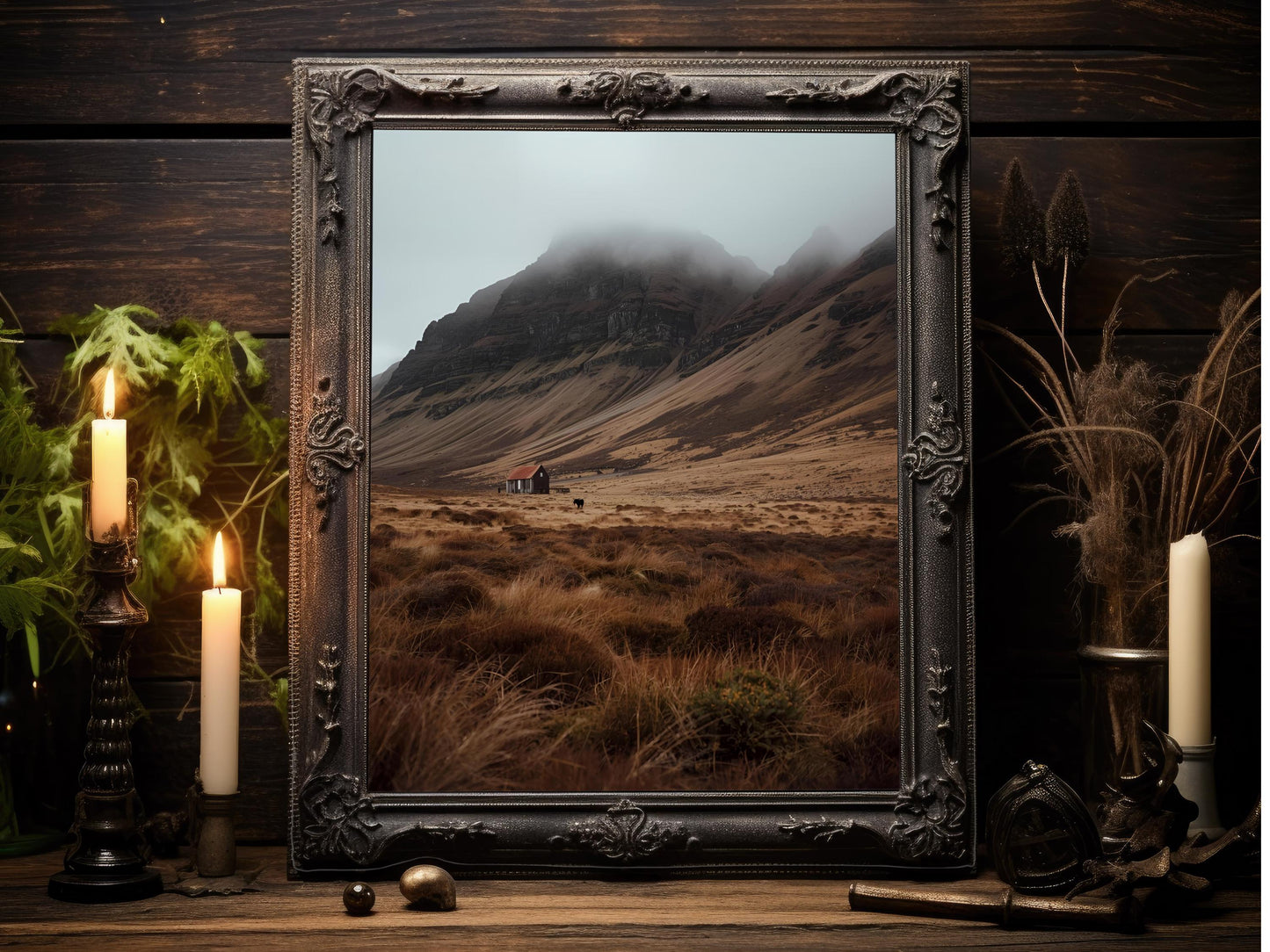 Scottish Highlands Art Print Set: Moody Fall Landscape (Digital Download)