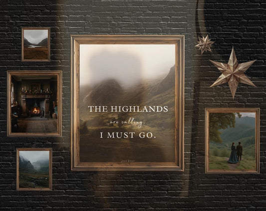 Outlander Inspired Art Print Set: Digital Download Artwork