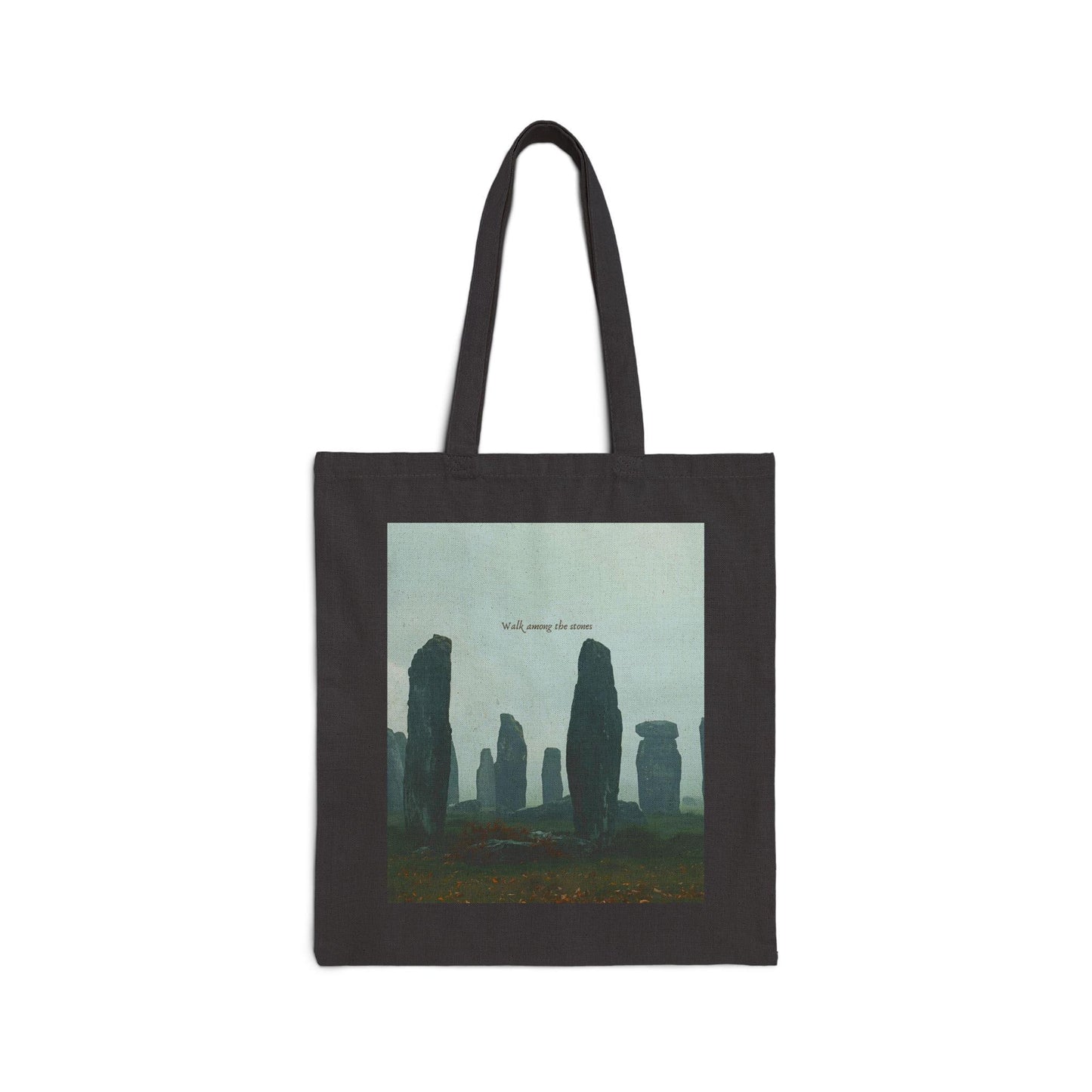 Cotton Canvas Tote Bag - Standing Stone Outlander Fans Craigh Na Dun Perfect Tote, Scottish TV Show Bag, Novelty Bookish Bag, Historical